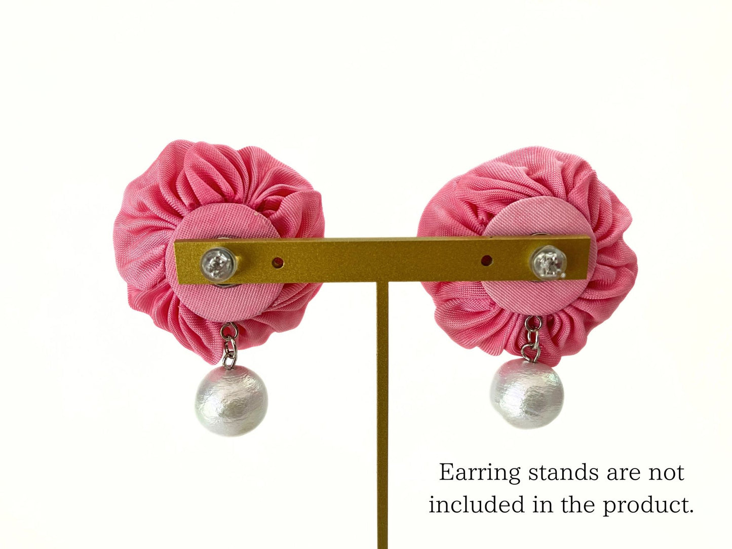 Wedding Accessories, Earrings , Jewelry ,Flowers Fabric ,Handmade Japanese Accessories,Cherry Blossoms,Tsumami Kanzashi,Gift for her