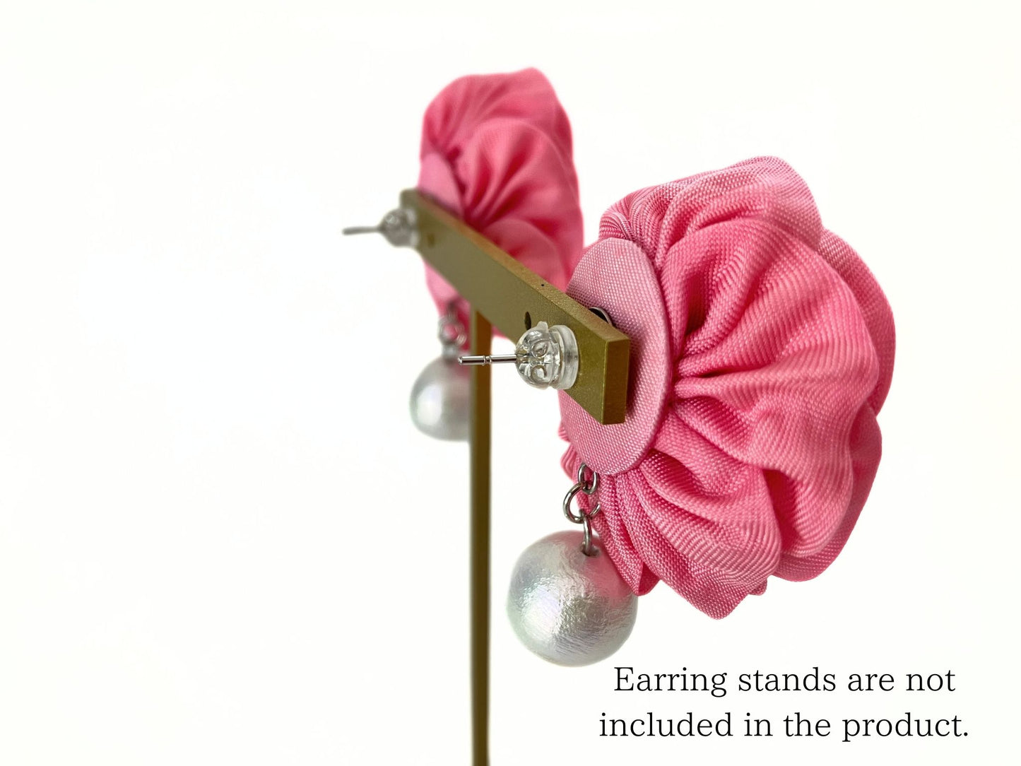 Wedding Accessories, Earrings , Jewelry ,Flowers Fabric ,Handmade Japanese Accessories,Cherry Blossoms,Tsumami Kanzashi,Gift for her