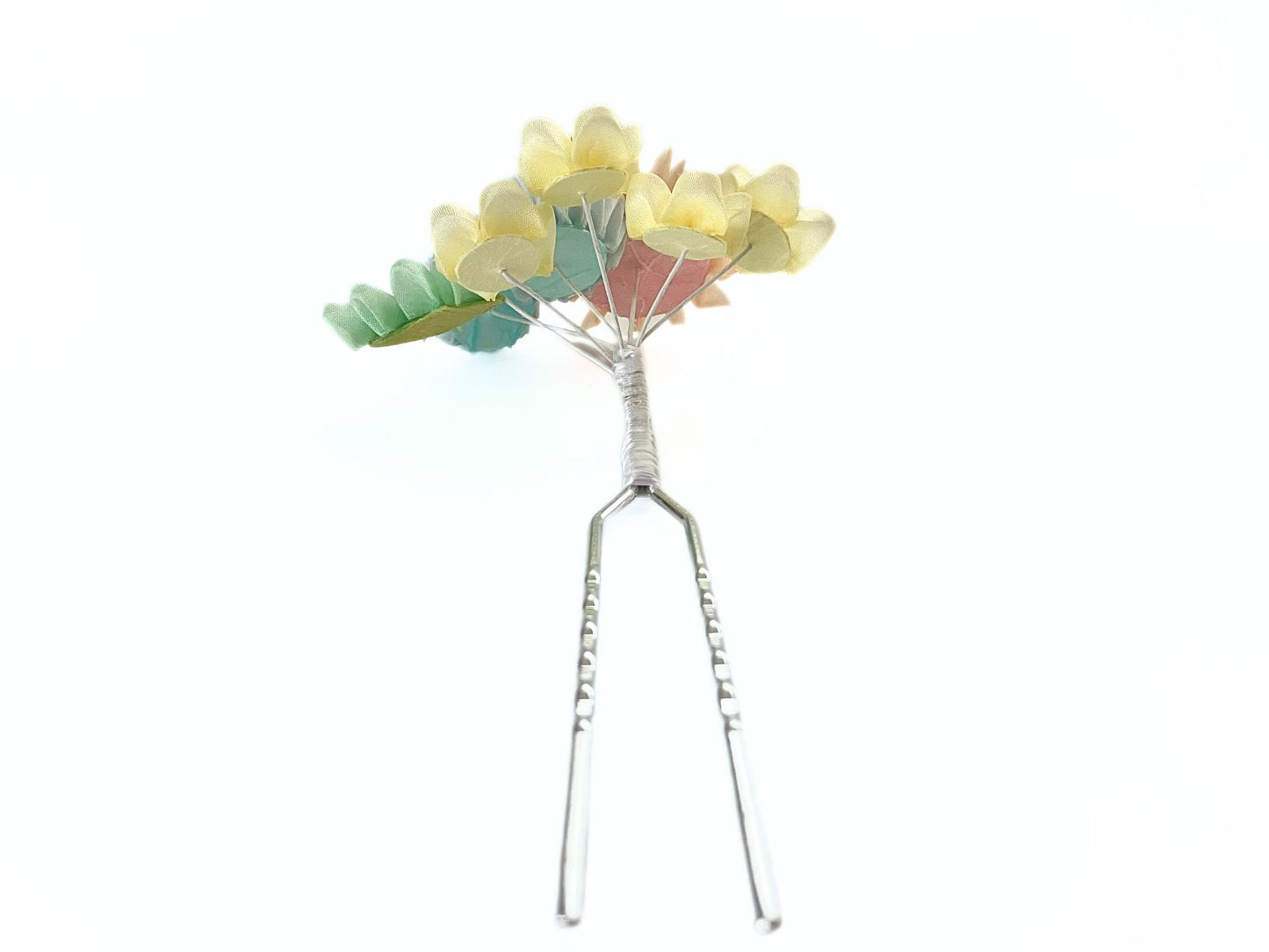 Wedding Accessories,Jewelry Fabric,Handmade Japanese Accessories,Hair Accessories Spring Flower Hairpin Set,Japanese Fine Silk,Tsumami Kanzashi,Gift for her