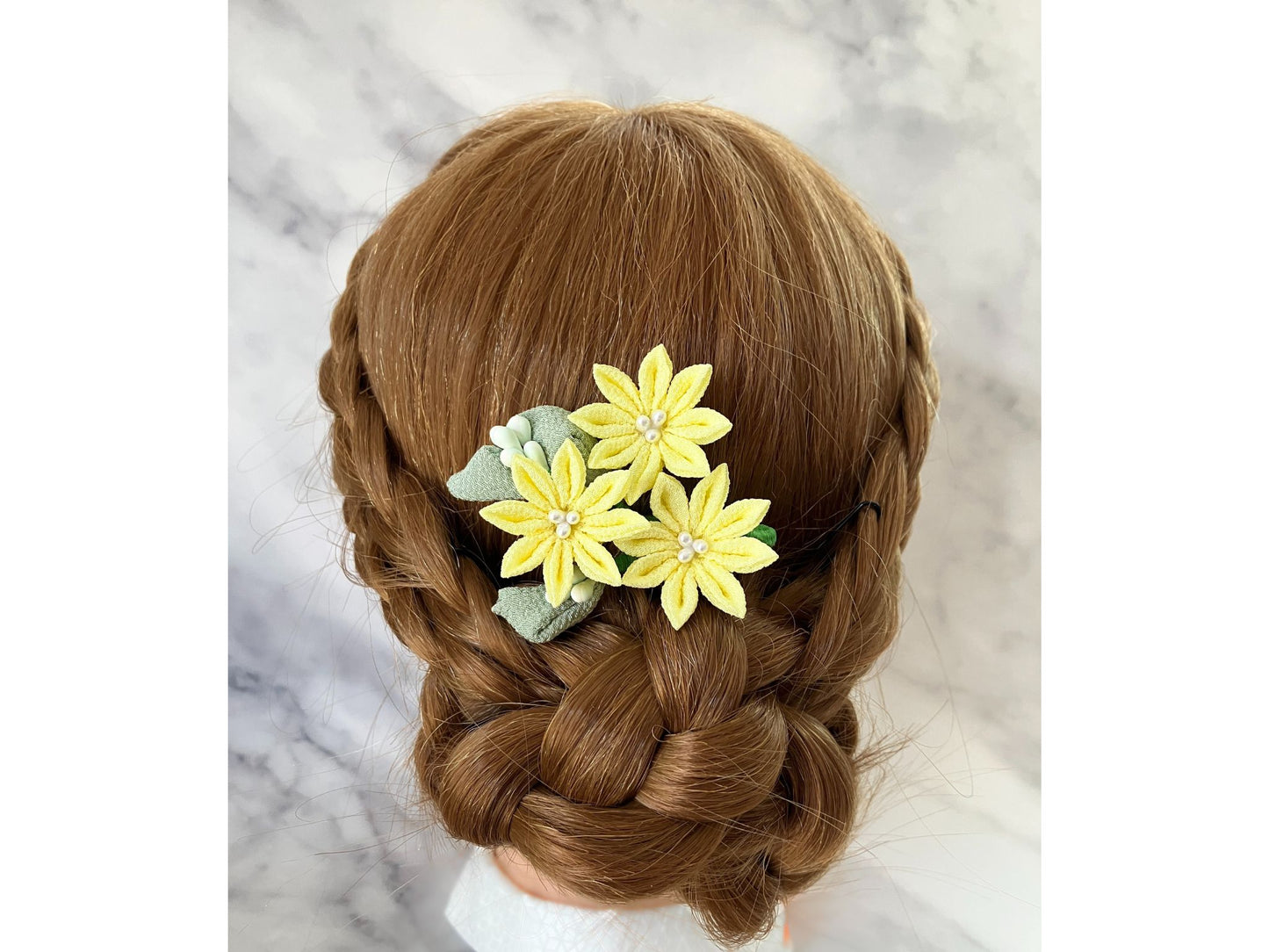 Jewelry Flowers Fabric,Handmade Japanese Accessories,Hair Accessories Chrysanthemum,Tsumami Kanzashi,Gift for her