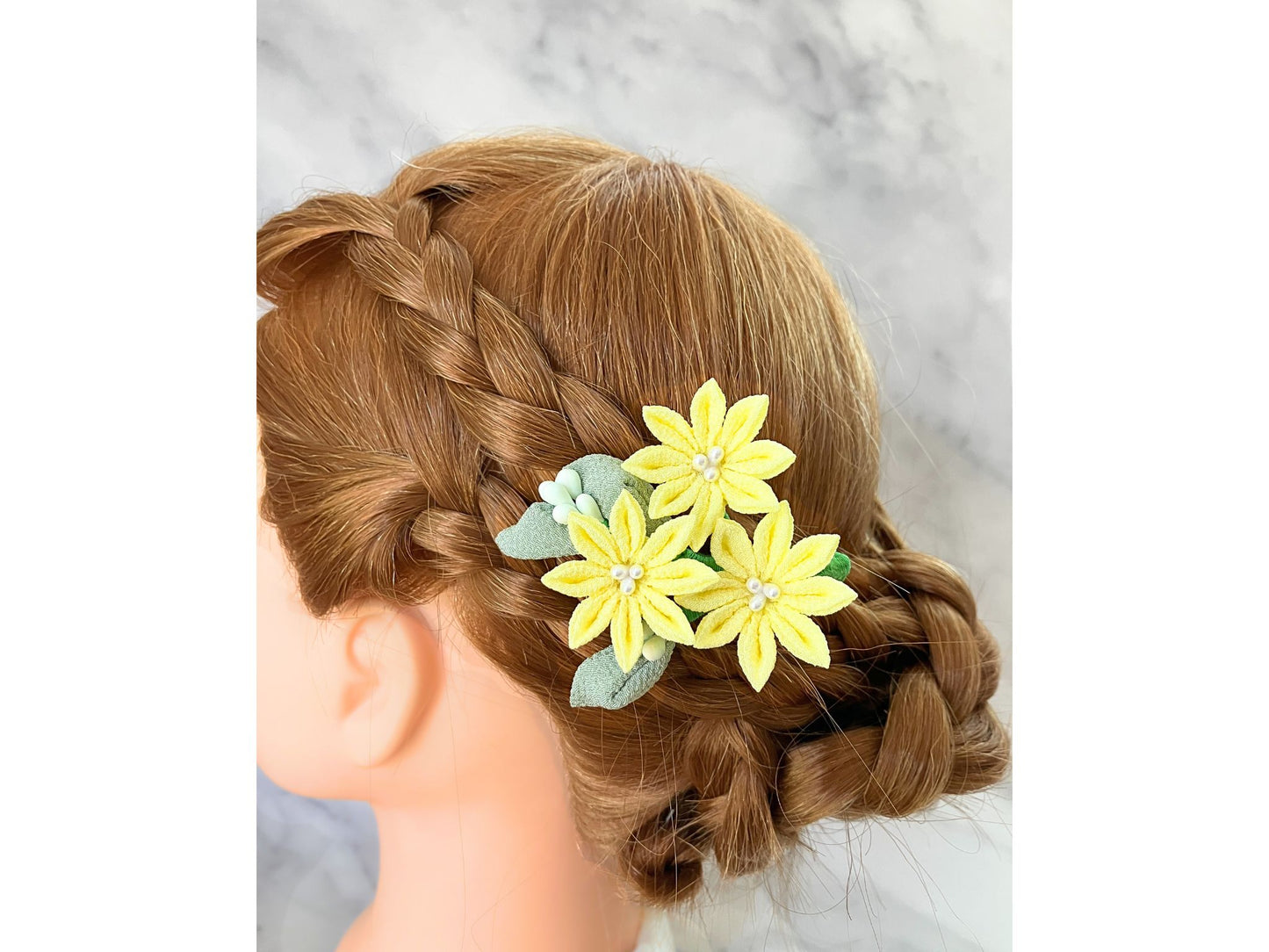 Jewelry Flowers Fabric,Handmade Japanese Accessories,Hair Accessories Chrysanthemum,Tsumami Kanzashi,Gift for her