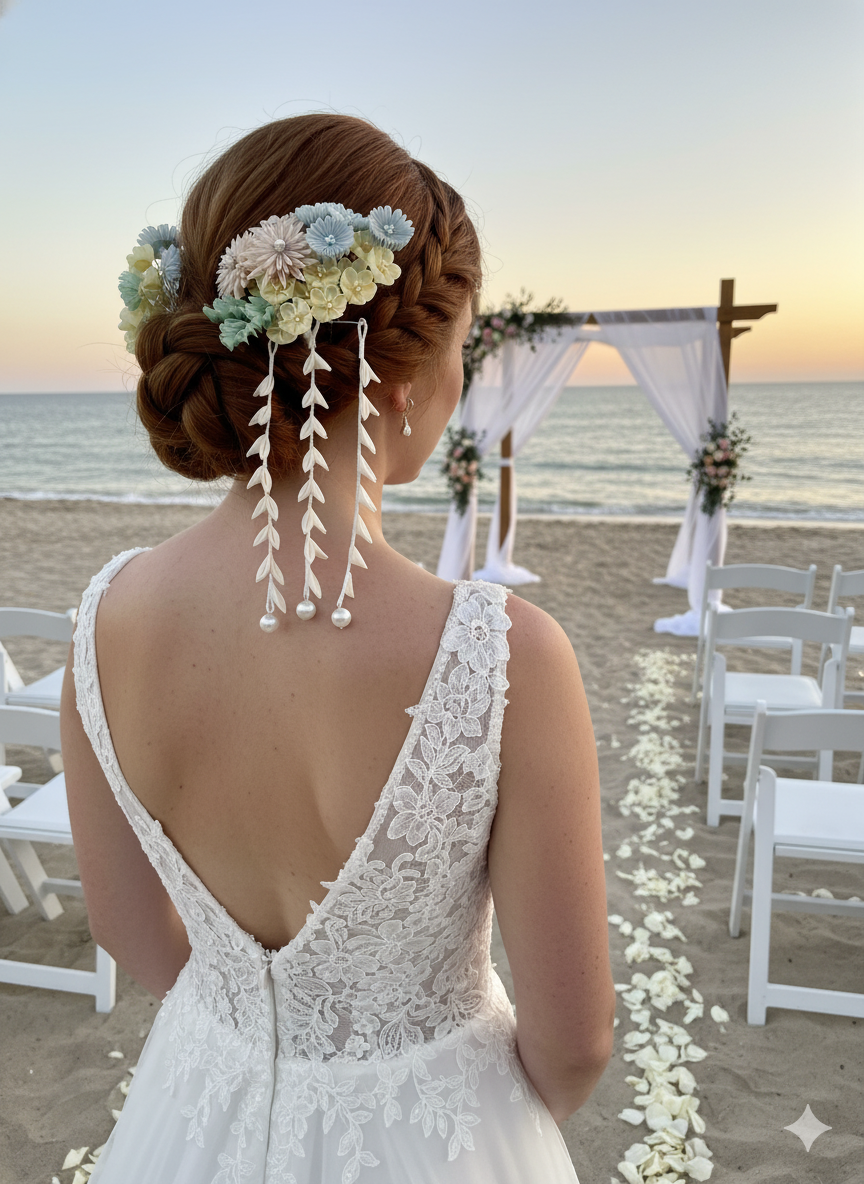 Wedding Accessories,Jewelry Fabric,Handmade Japanese Accessories,Hair Accessories Spring Flower Hairpin Set,Japanese Fine Silk,Tsumami Kanzashi,Gift for her