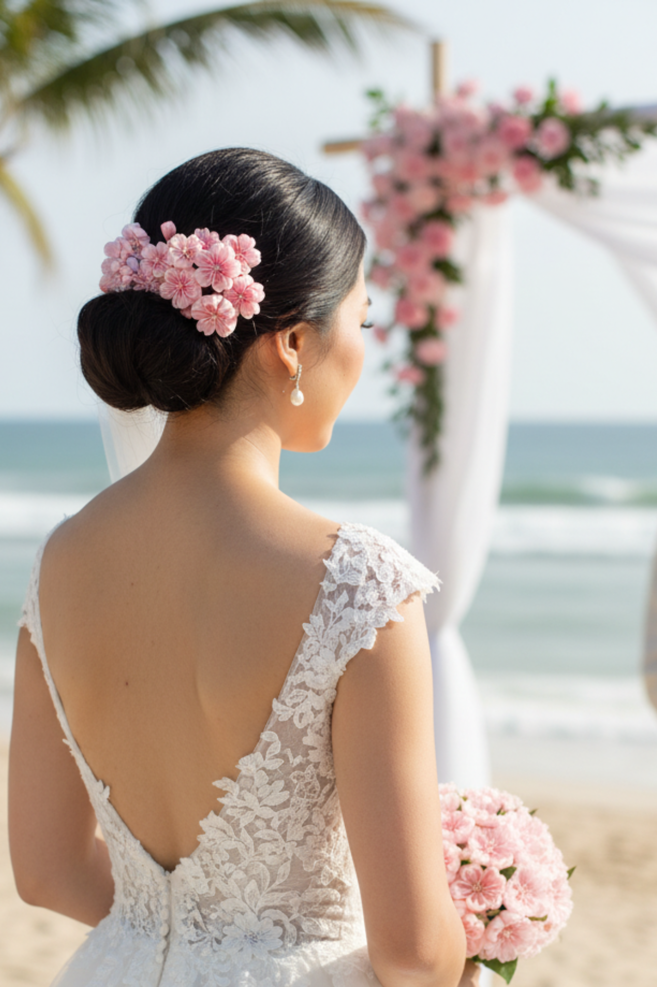 Wedding Accessories,Jewelry Flowers Fabric,Handmade Japanese Accessories、Hair Accessories cherry blossom 、Tsumami Kanzashi,Gift for her